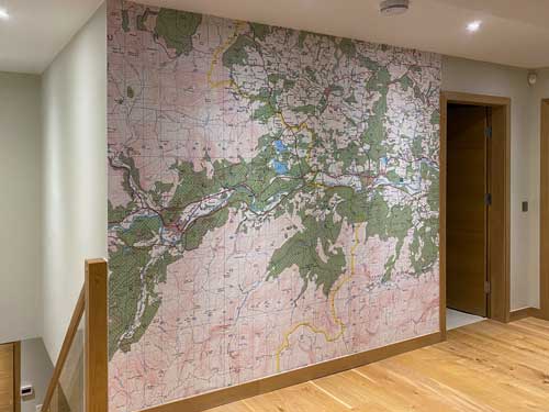 OS Landranger Map Mural