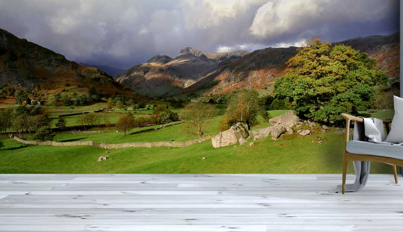 Great Langdale and Langdale Pikes Wallpaper Mural