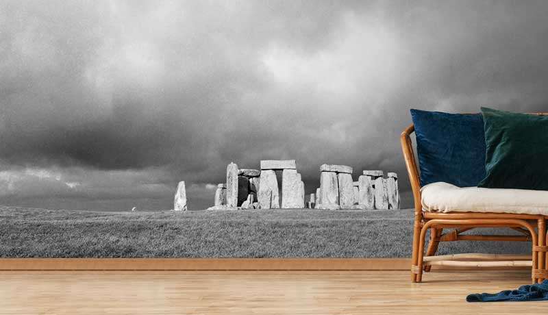 Storm Clouds Stonehenge Wallpaper Mural