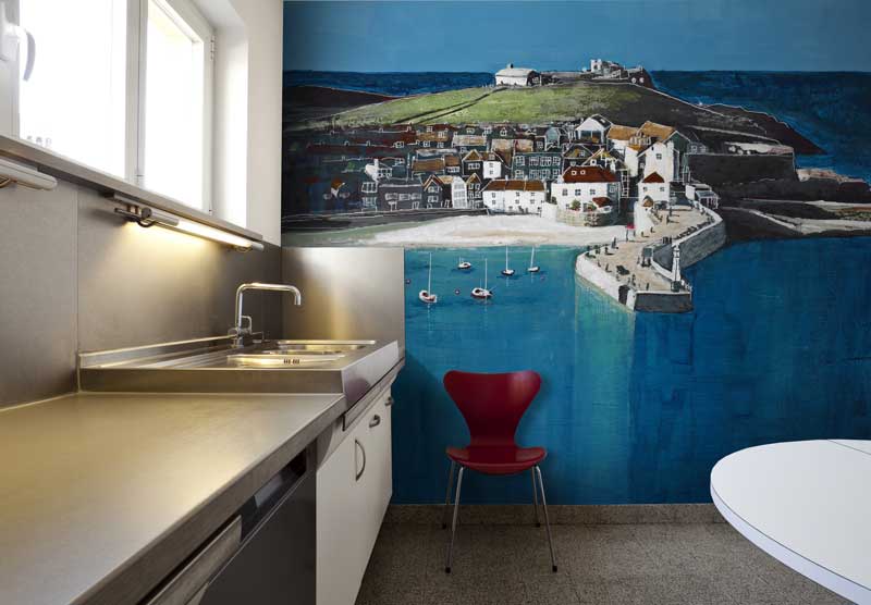 A Sunny Day in St Ives Wallpaper Mural