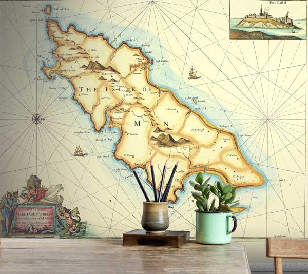 Historic Isle of Man Wallpaper Mural