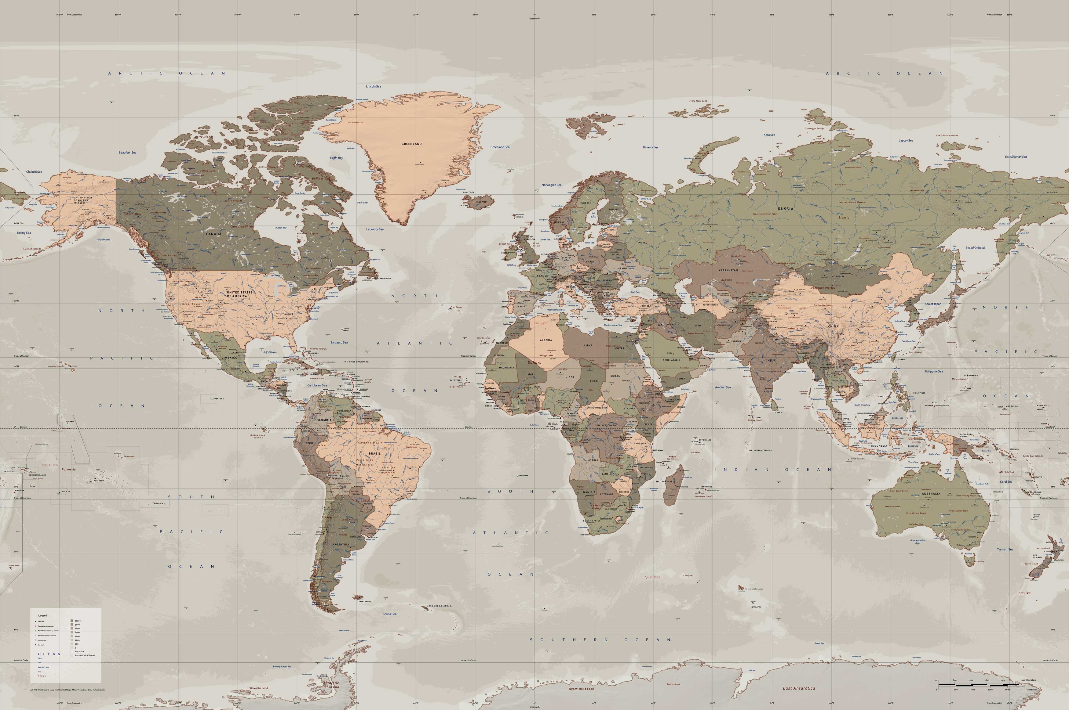 Wallpaper Maps Of The World