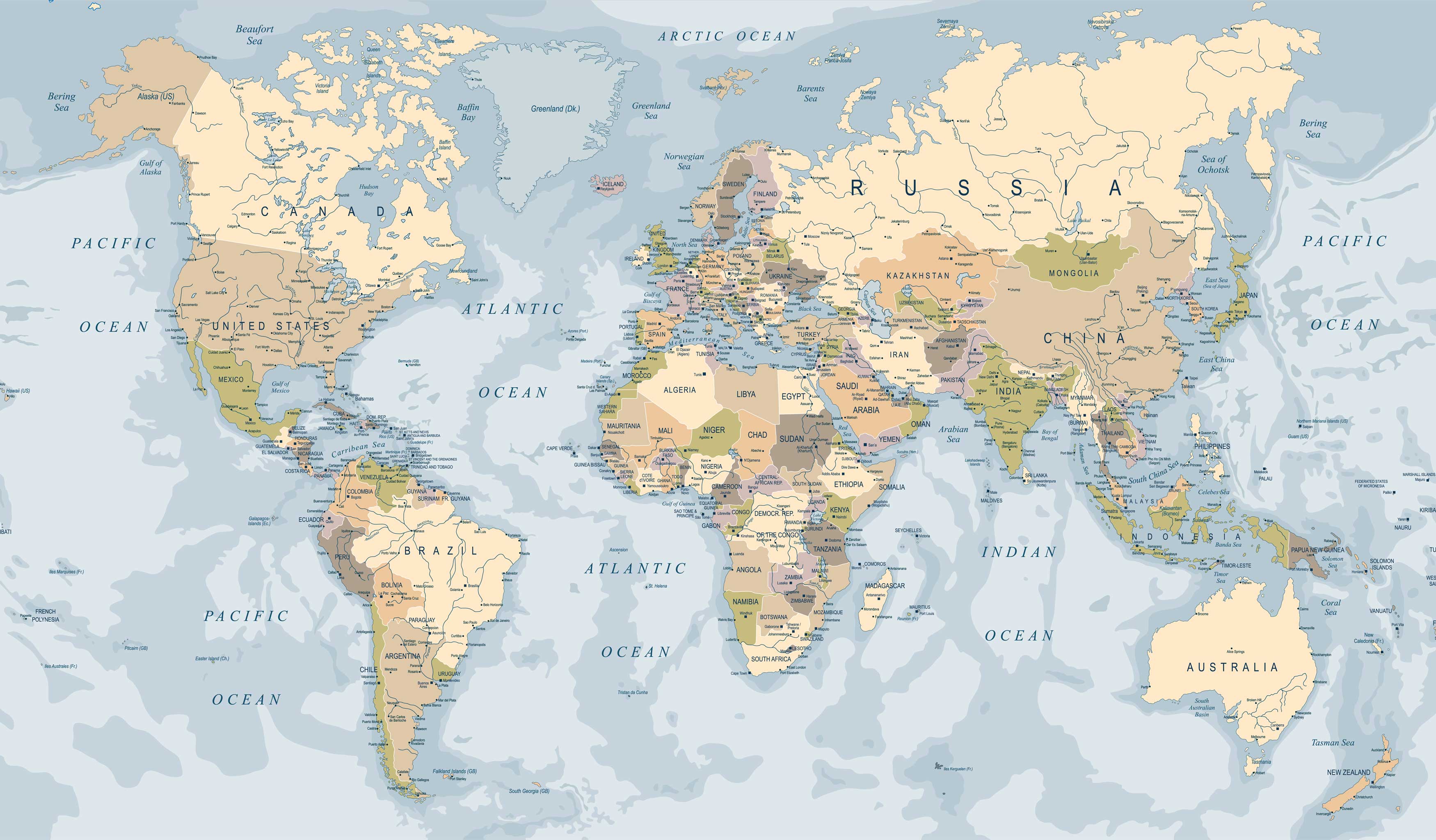 World clearance map wallpaper