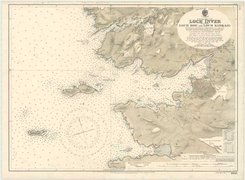 Admiralty Chart - Loch Inver (1874)