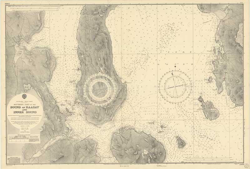 Admiralty Chart - Sound of Raasay and Inner Sound