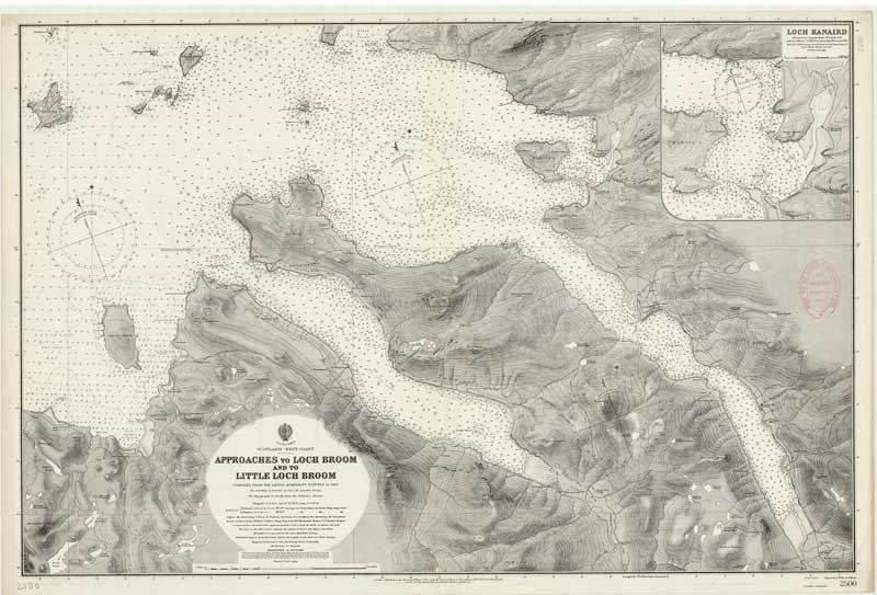 Approaches Loch Broom and Little Loch Broom 1911 Chart