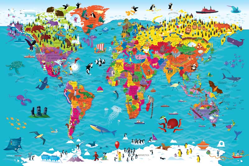 Collins Political World Map World Map