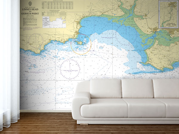 Wales Linney Head to Oxwich Point Wallpaper Mural