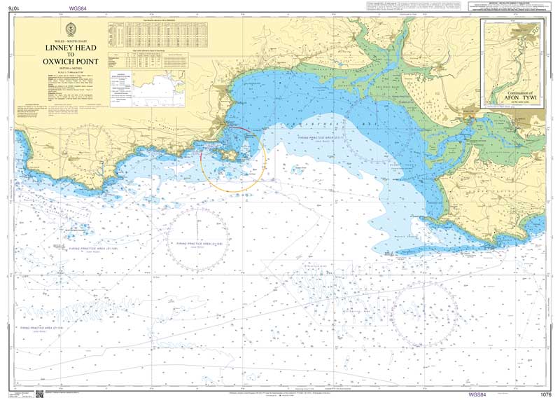 Admiralty Chart - Linney Head to Oxwich Point