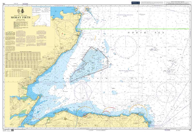Admiralty Chart - Moray Firth