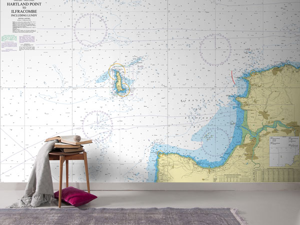 England - West Coast Hartland Point to Ilfracombe Including Lundy Wallpaper Mural