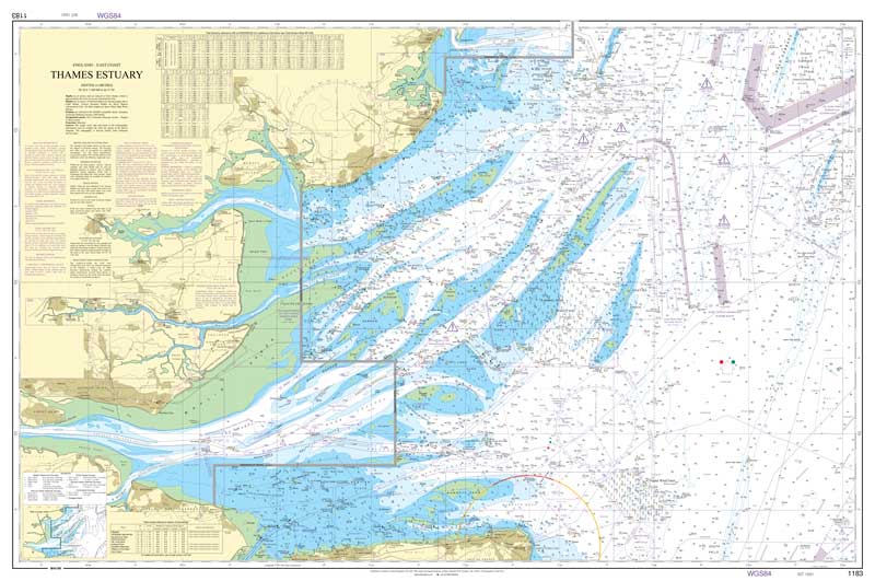 Admiralty Chart - Thames Estuary