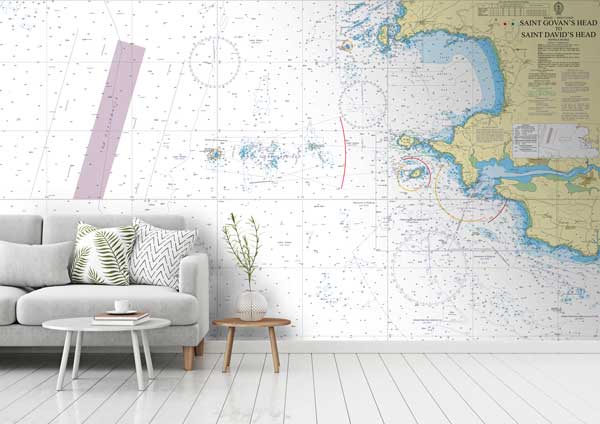 Wales Saint Govan's Head to Saint David's Head Wallpaper Mural