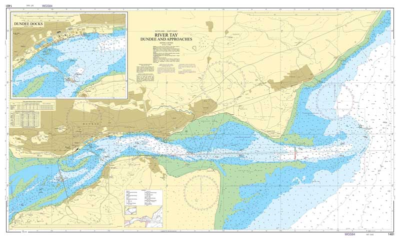 Admiralty Chart - River Tay - Dundee and Approaches