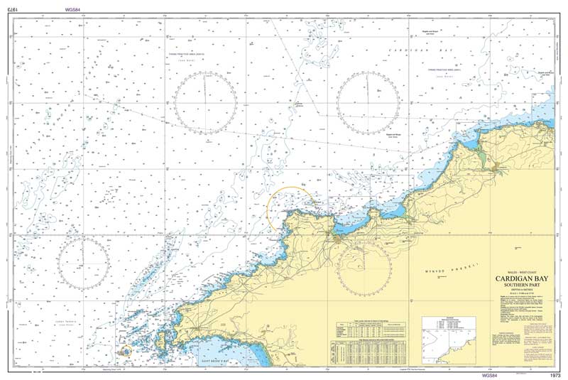 Admiralty Chart - Cardigan Bay - Southern Part