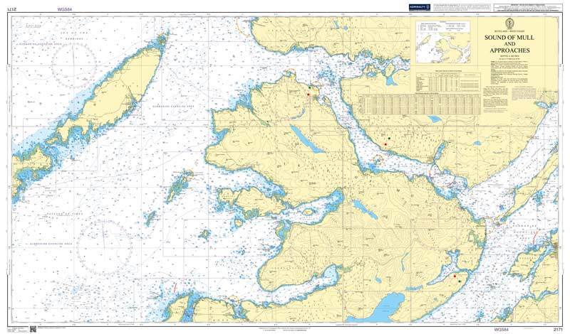 Admiralty Chart - Sound of Mull and Approaches