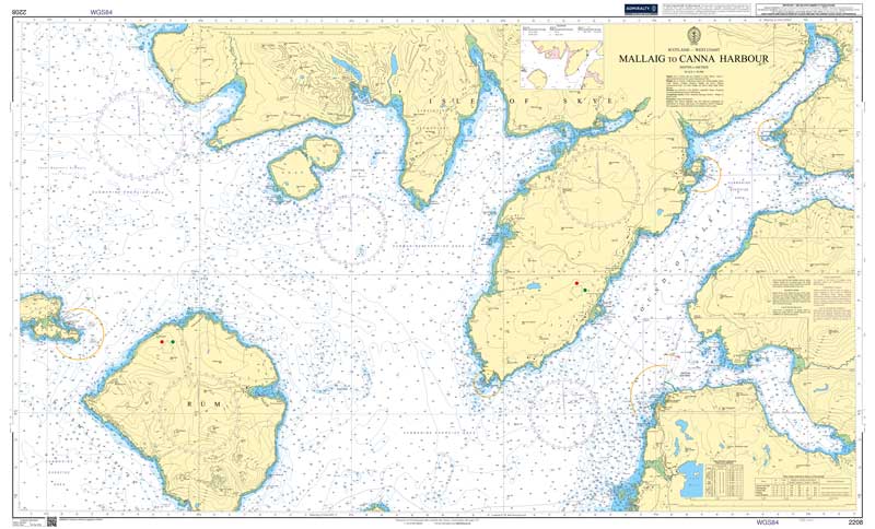 Admiralty Chart - Mallaig to Canna Harbour
