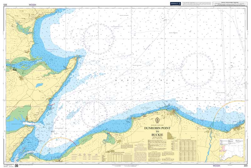 Admiralty Chart - Dunrobin Point to Buckie