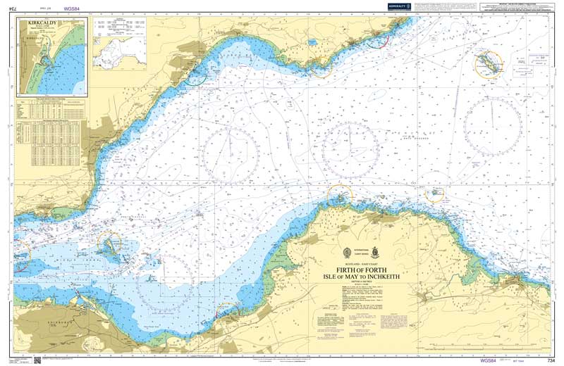 Admiralty Chart - Firth Of Forth - Isle of May to Inchkeith