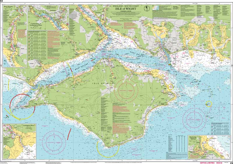 Imray Chart - Isle of Wight