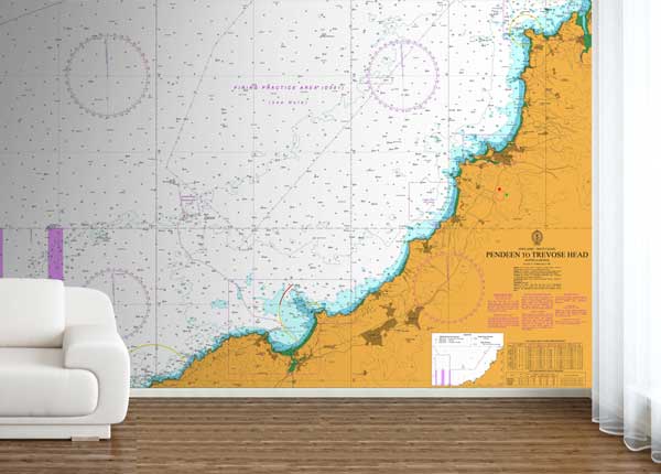 Cornwall Pendeen to Trevose Head inc St. Ives Newquay Padstow Wallpaper Mural