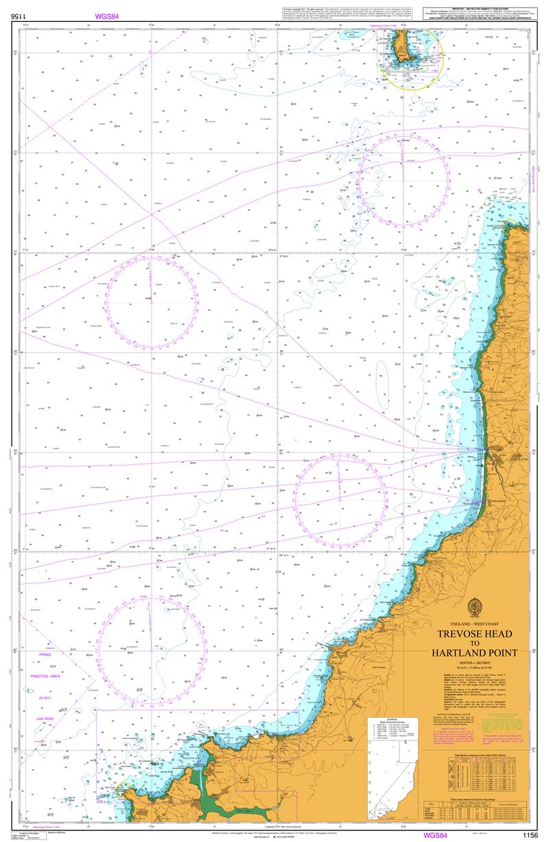 Admiralty Chart - Trevose Head to Hartland Point