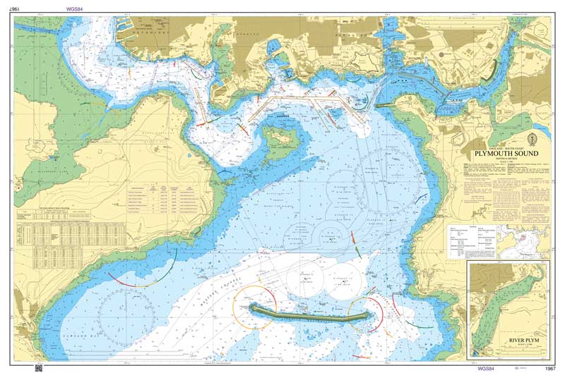 Admiralty Chart - Plymouth Sound