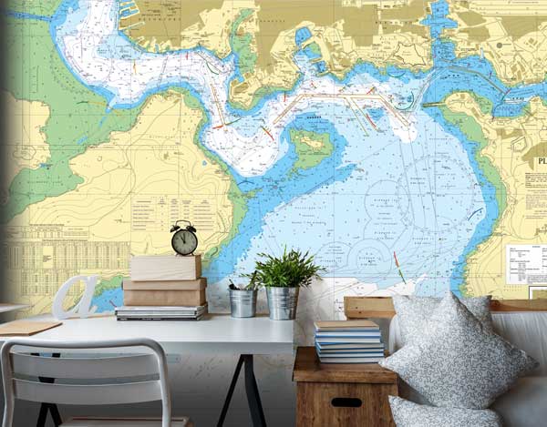 Plymouth Sound Wallpaper Mural