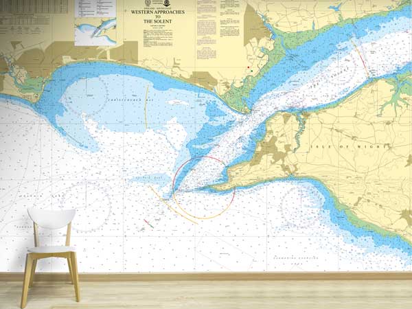 Western Approaches to The Solent Wallpaper Mural
