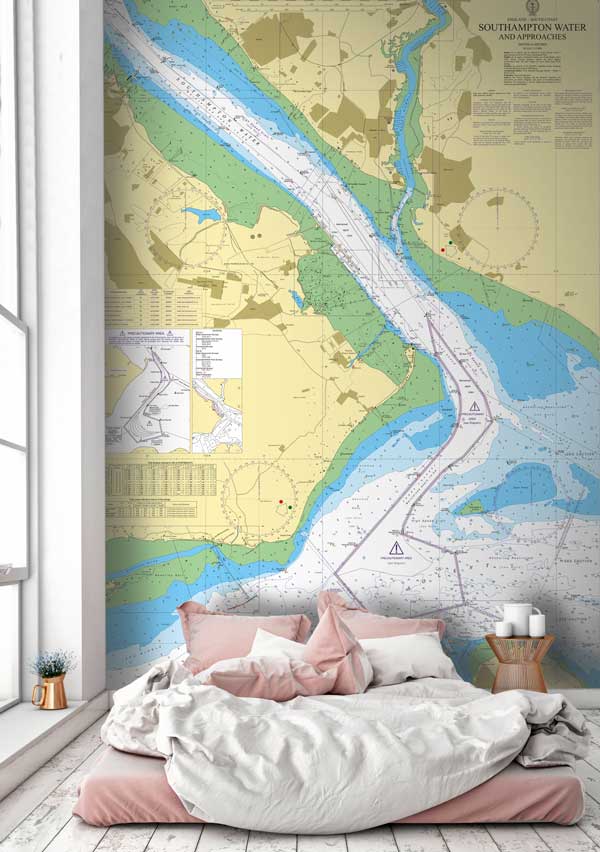 Southampton Water & Isle of Wight Wallpaper Mural