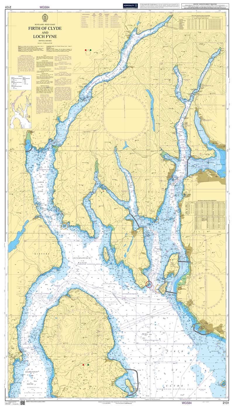 Admiralty Chart - Firth of Clyde and Loch Fyne