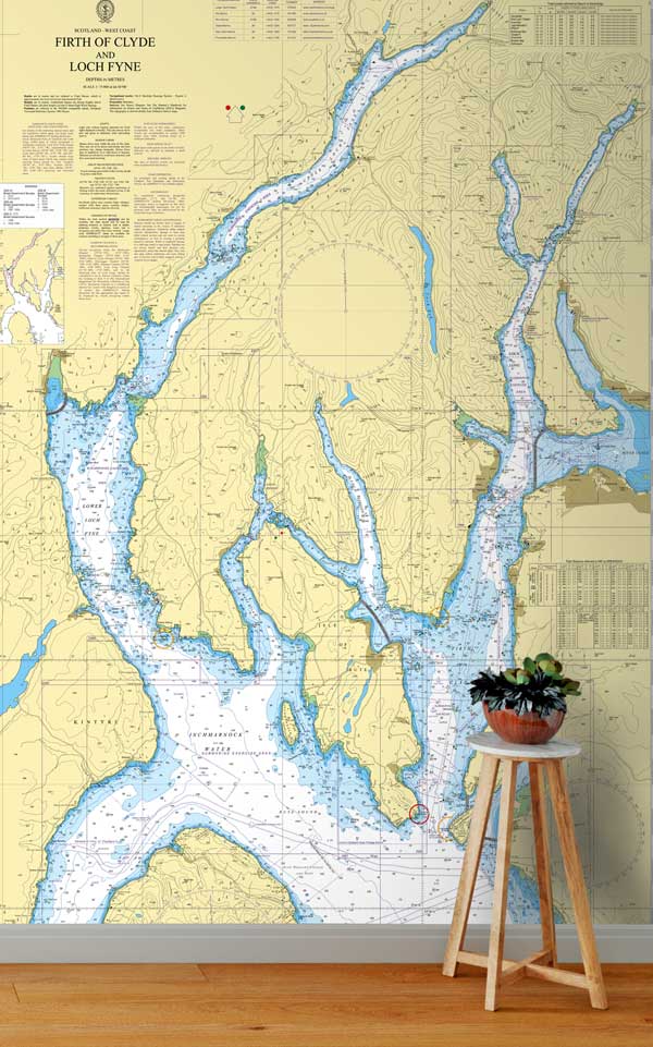 Firth of Clyde and Loch Fyne Wallpaper Mural