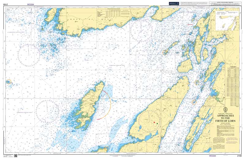 Admiralty Chart - West Coast Approaches to the Firth of Lorn