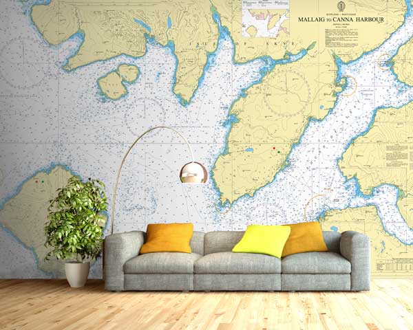 Mallaig to Canna Harbour Wallpaper Mural