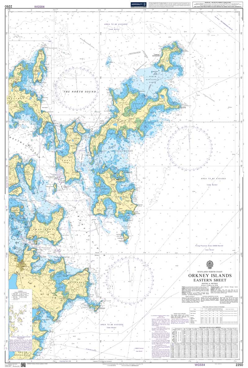 Admiralty Chart - Orkney Islands Eastern Sheet