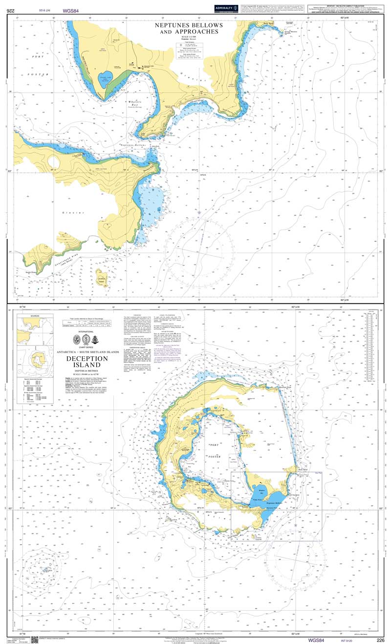 Admiralty Chart - South Shetland Islands Deception Island