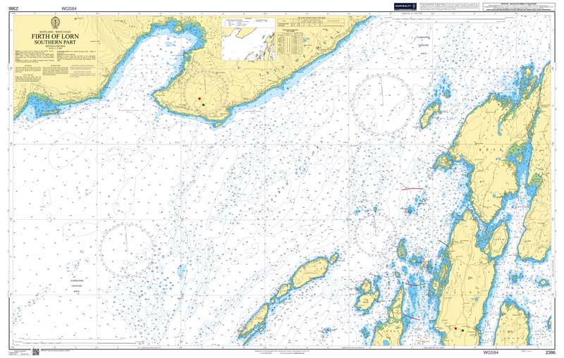 Admiralty Chart - West Coast Firth of Lorn Southern Part