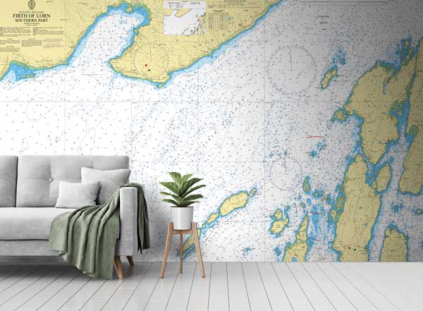 West Coast Firth of Lorn Southern Part Wallpaper Mural
