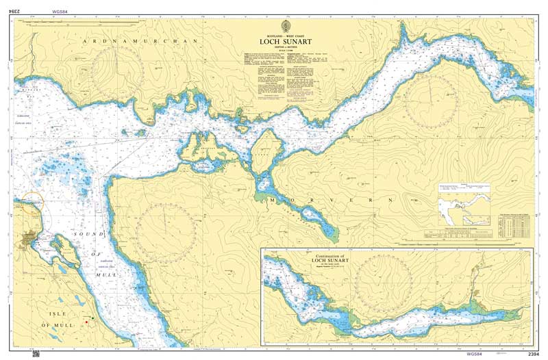 Admiralty Chart - Loch Sunart