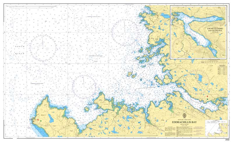 Admiralty Chart - Lochs Glendhu and Glencoul