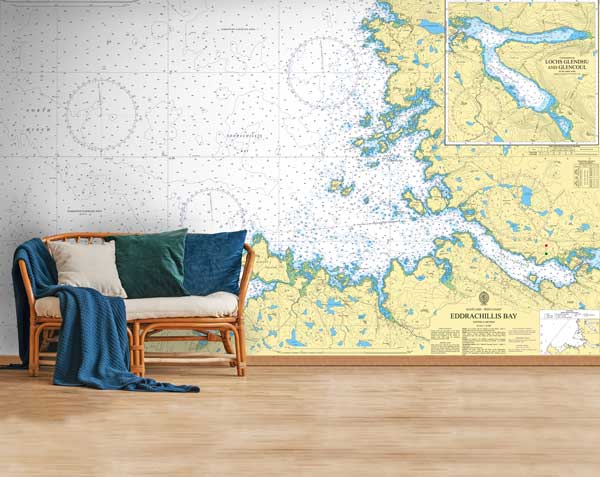 Lochs Glendhu and Glencoul Wallpaper Mural