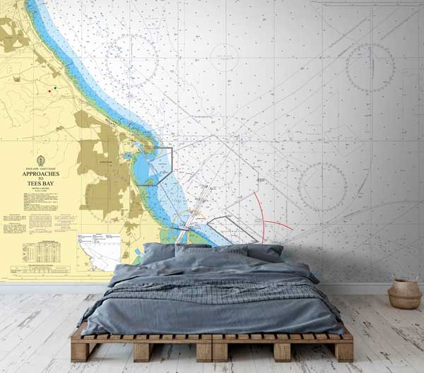 Approaches to Tees Bay inc Hartlepool Wallpaper Mural