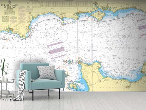 English Channel Central Part Wallpaper Mural
