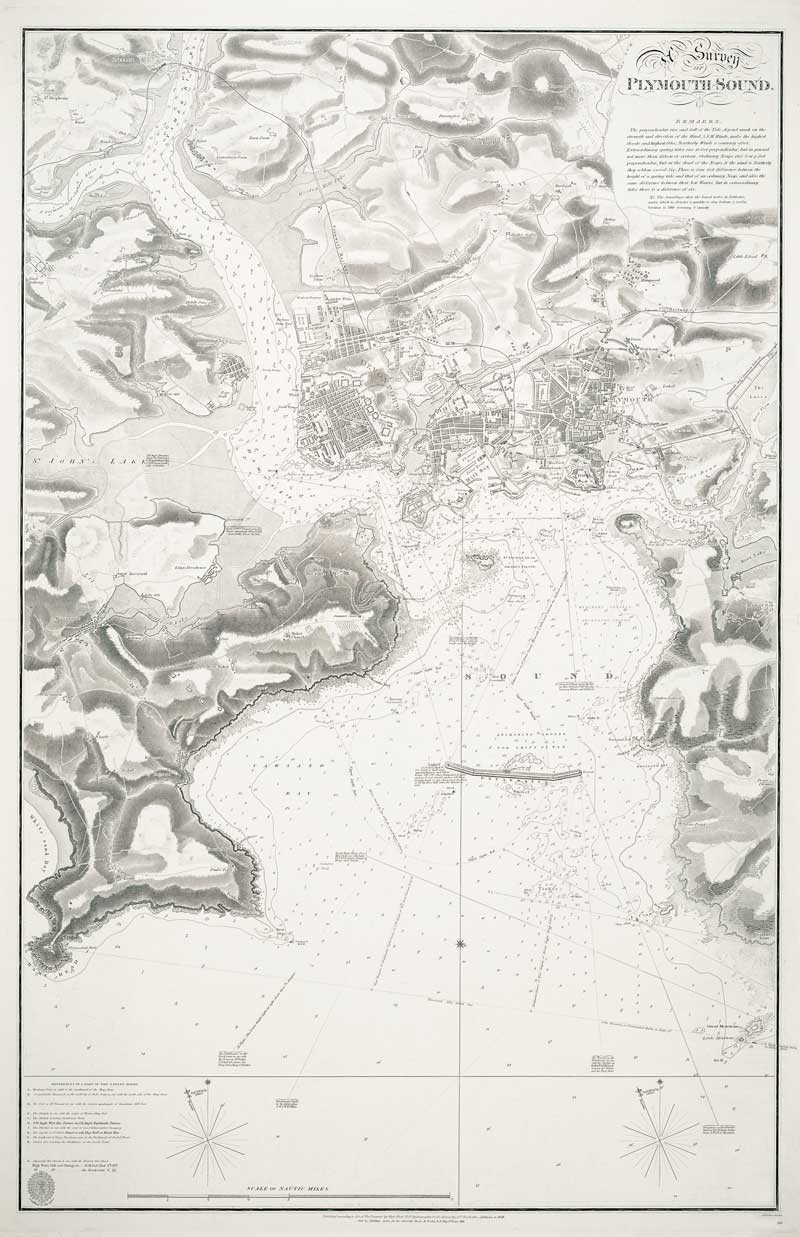 Plymouth Historic Chart 1859