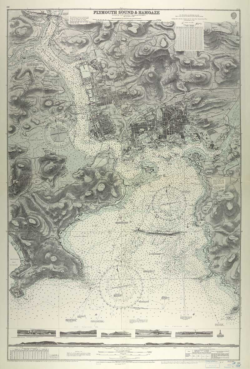 Plymouth Sound and Hamoaze 1953 Historic