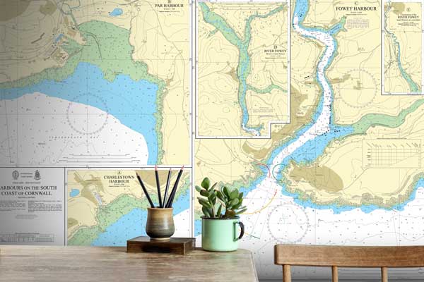 Plymouth Sound and Approaches Wallpaper Mural
