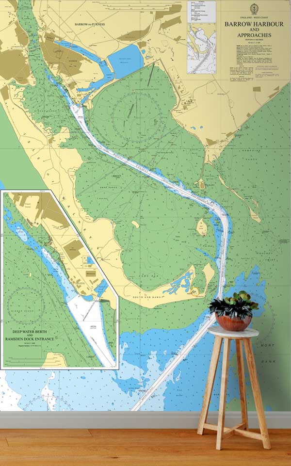 Barrow Harbour and Approaches Wallpaper Mural