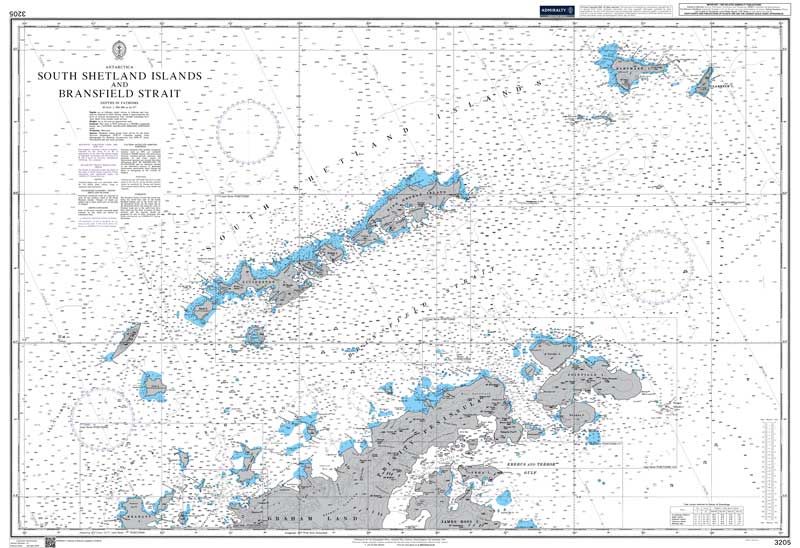 Admiralty Chart - Antarctica South Shetland Islands and Bransfield Strait 