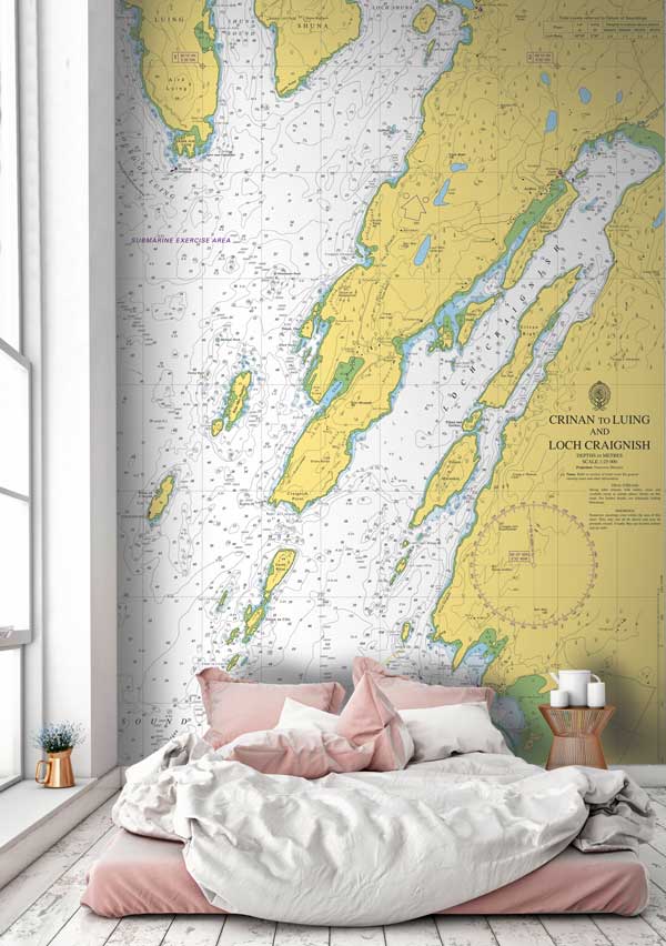 Crinan to Luing and Loch Craignish Wallpaper Mural