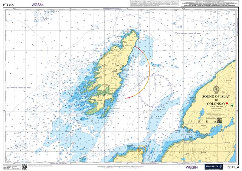 Admiralty Chart - Sound of Islay to Colonsay